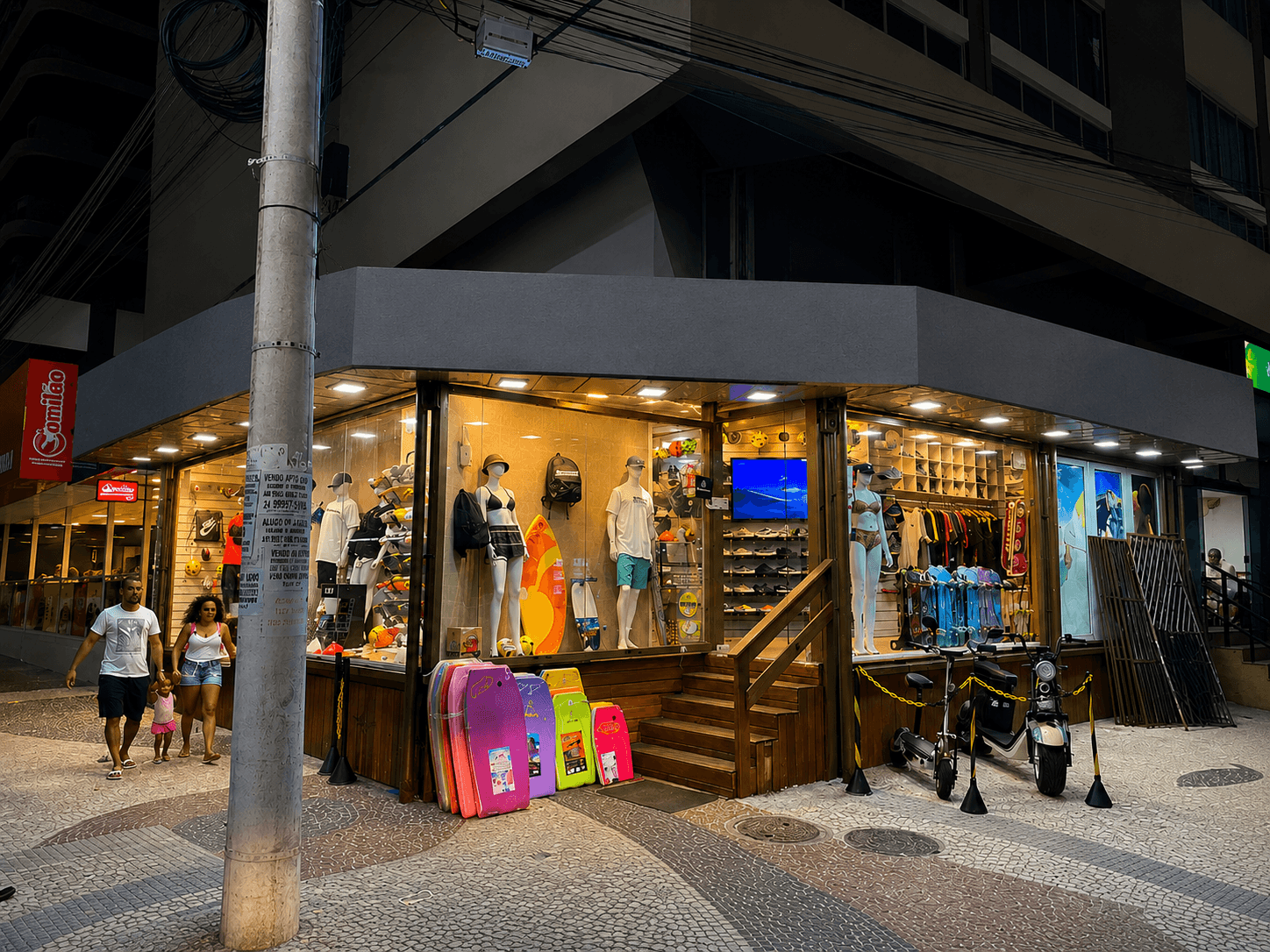 Modernização visual de ponto de venda antes